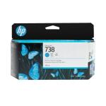 HP 738 Cyan Mavi 130ML Plotter Kartuşu 498N5A T870