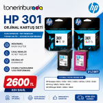 Hp 301-N9J72Ae Orijinal Siyah Ve Renkli Kartuş 2Li Paket