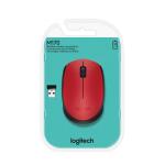 LOGITECH M171 USB ALICILI KABLOSUZ KOMPAKT MOUSE-KIRMIZI 910-004641