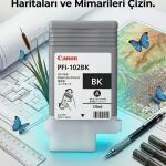 Canon Pfı-102Bk-0895B001 Siyah Orijinal Kartuş iPF510