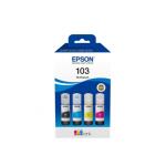 Epson 103 Cyan/Magenta/Yellow/Black Mavi/Kırmızı/Sarı/Siyah T00S6 4lü Multipack Kartuş L3251 L3250