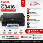 CANON PIXMA G3416 KABLOSUZ TANKLI YAZ/FOT/TAR 2315C052