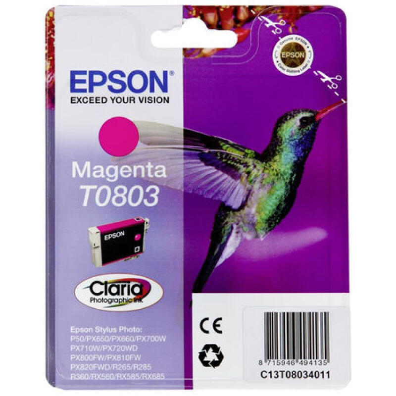 Epson T0803 C13T08034020 Kırmızı Orijinal Kartuş  PX660