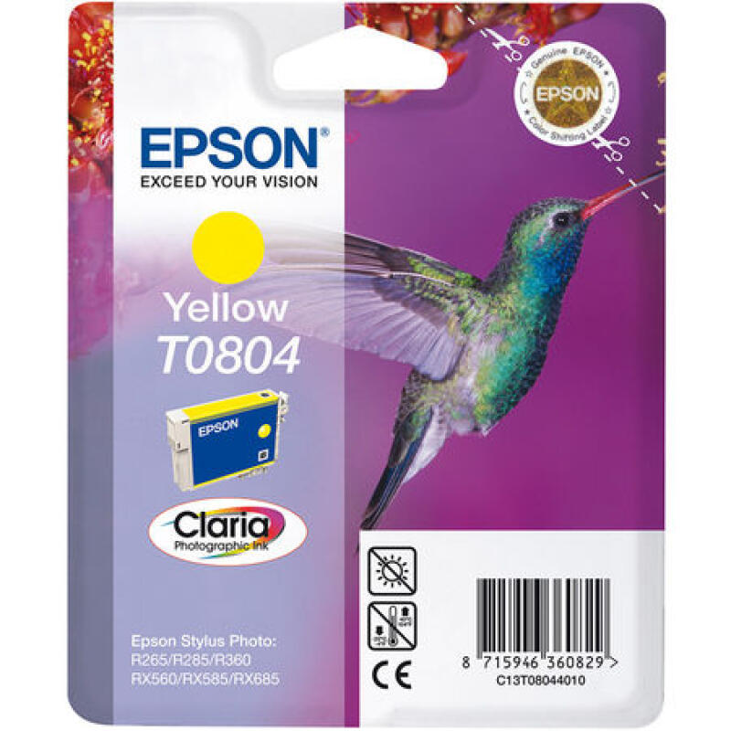 Epson T0804 C13T08044020 Sarı Orijinal Kartuş SX525WD