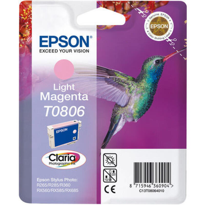 Epson T0806 C13T08064020 Açık Kırmızı Orijinal Kartuş  PX810FW
