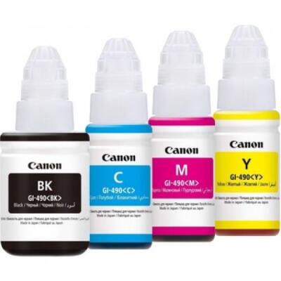 Canon GI 490 4 Renk Kutusuz Mürekkep Set Kartuşu g3411 g2411