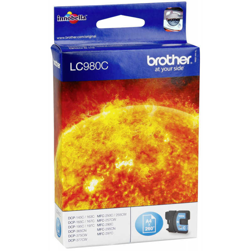 Brother Lc38-Lc980 Mavi Orijinal Kartuş