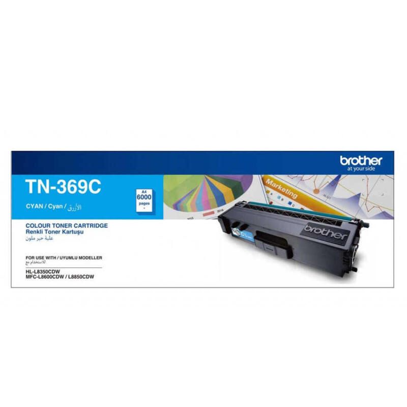 Brother Tn-369 Mavi Orijinal Toner Yüksek Kapasiteli