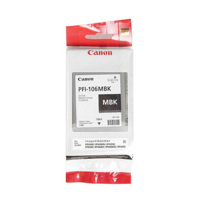 Canon Pfı-106Mbk-6620B001 Mat Siyah Orijinal Kartuş