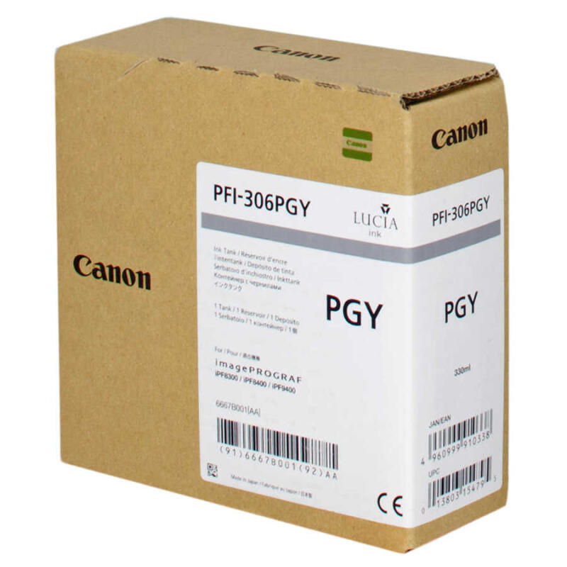 Canon Pfı-306Pgy-6667B001 Foto Gri Orijinal Kartuş