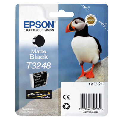 Epson T3248-C13T32484010 Mat Siyah Orijinal Kartuş