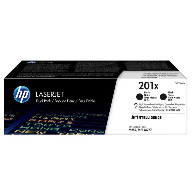 Hp 201X-Cf400Xd Siyah Orijinal Toner Yüksek Kapasiteli İkili Paket