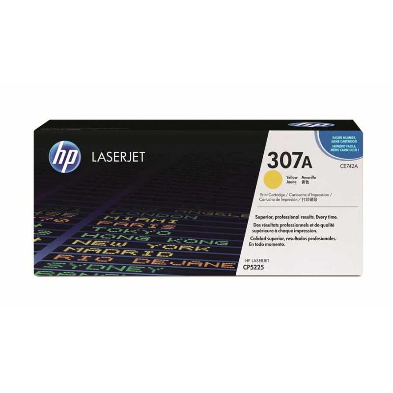 Hp 307A-Ce742A Sarı Orijinal Toner