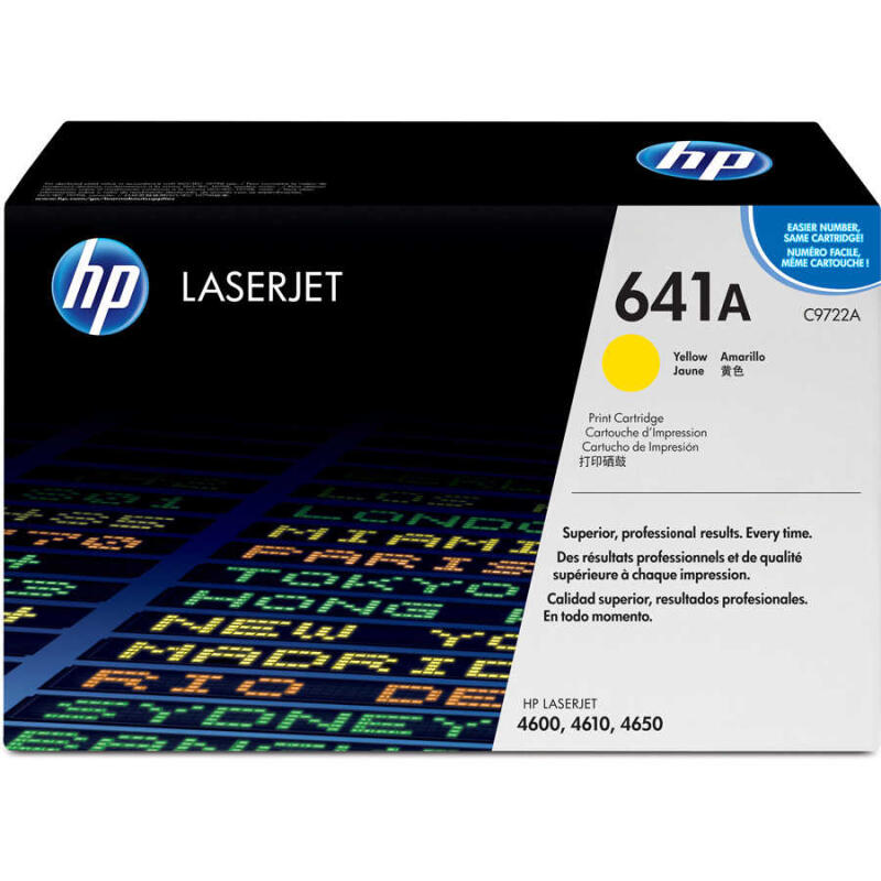 Hp 641A-C9722A Sarı Orijinal Toner