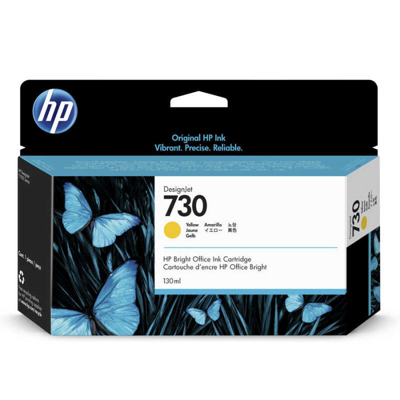 Hp 730-P2V64A Sarı Orijinal Kartuş