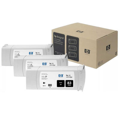 Hp 83-C5072A Siyah Orijinal Kartuş 3Lü Paket