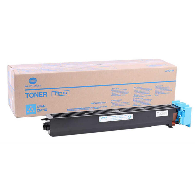 Konica Minolta Tn-711-A3Vu450 Mavi Orijinal Fotokopi Toner
