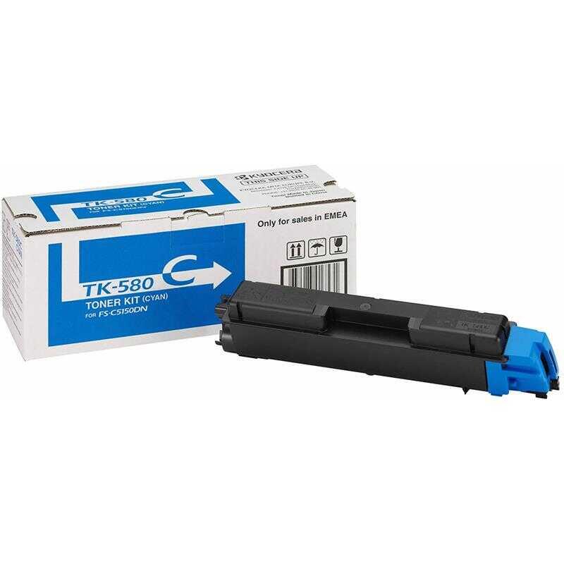 Kyocera Tk-580-1T02Ktcnl0 Mavi Orijinal Toner