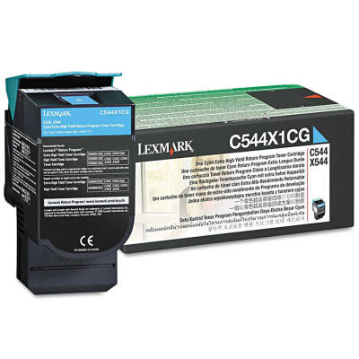 Lexmark C544-C544X1Cg Mavi Orijinal Toner Extra Yüksek Kapasiteli