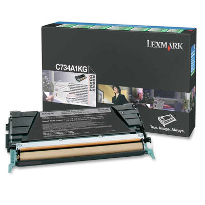 Lexmark C734-C734A1Kg Siyah Orijinal Toner