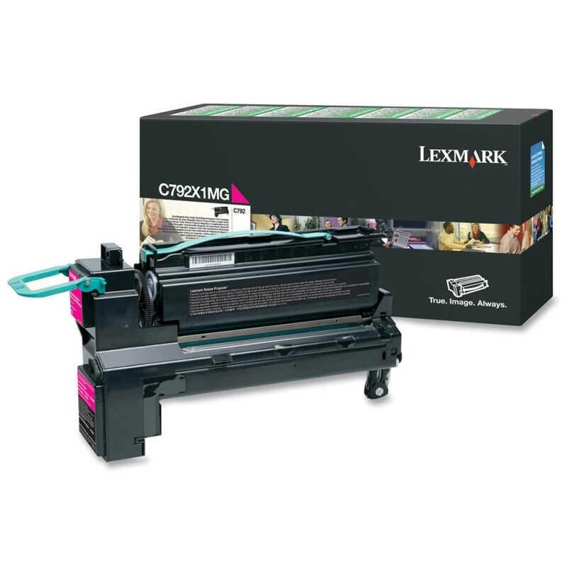 Lexmark C792-C792X1Mg Kırmızı Orijinal Toner Yüksek Kapasiteli