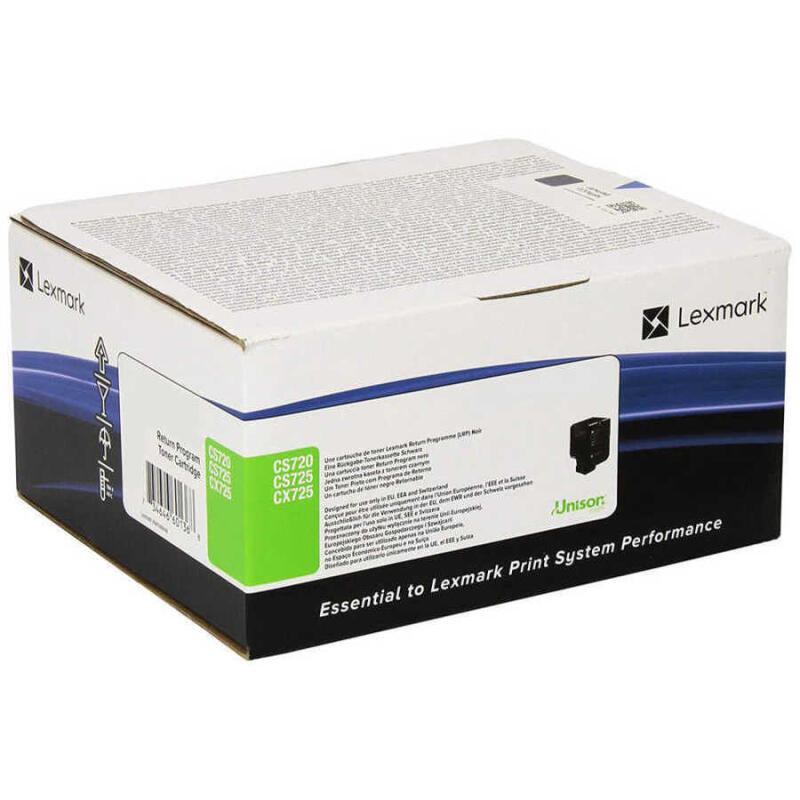 Lexmark Cs720-74C50K0 Siyah Orijinal Toner