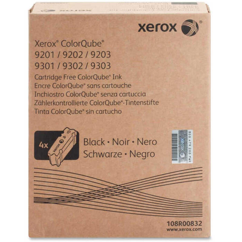 Xerox Colorqube 9201-108R00832 Metered Siyah Orijinal Katı Mürekkep 4Lü